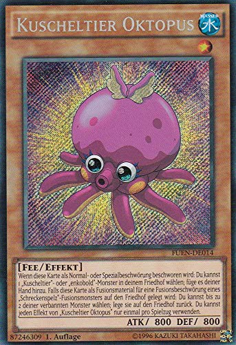 FUEN-DE014 - Kuscheltier Oktopus - Secret Rare - Deutsch - Fusion Enforcers - mit LMS Trading Fieldcenter-Karte Yugioh