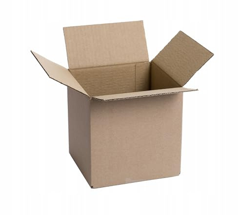 WePack 50 Stück Faltkarton 120x120x120 mm Versandkarton klein E-commerce Karton 1-Wellig 400g Braun NEU