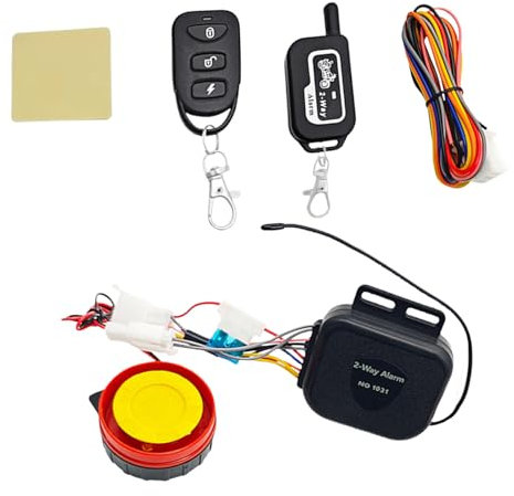 Ubxvamm Sistemas de alarma antirrobo para motocicleta y bicicleta eléctrica con arranque remoto y buscador de vehículos, juego de dispositivos de motocicleta no robo