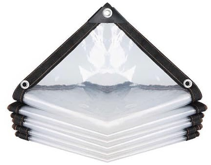 Tiardey Waterproof Transparent Tarpaulin With Eyelets 2 X 2.5 M Plant Antifreeze Film Succulent Flowers Cold Insulation Film For Garden And Greenhouse Farms Rain