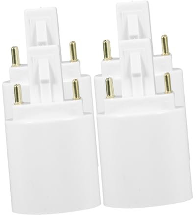 AUTSUPPL 4pcs Pin to Lamp Holder Converter Light Bulbs Adapter for Bulb Socket Converter for Compact Light Fixtures