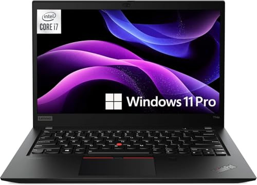Lenovo Thinkpad T14s Business Laptop, 14 FHD Notebook, Intel Core i7-10510U, 16 GB RAM, 512 GB SSD, Amerikanische Tastatur, Windows 11 Pro (Generalüberholt)