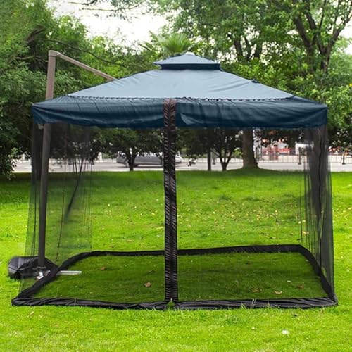 Patio Ombrello Zanzariera Con Cerniera Porta Piazza Ombrellone Esterno Rete Per Ombrello 300X300cm Zanzariera Per Ombrellone Da Giardino Regolabile Zanzariera Per Gazebo A