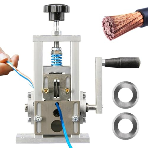 Pelacables de mano, máquina peladora de cables con cuchilla, herramienta compacta, manual o con accesorio de taladro, herramienta pelacables eléctrica | Herramientas eléctricas de metal portátiles