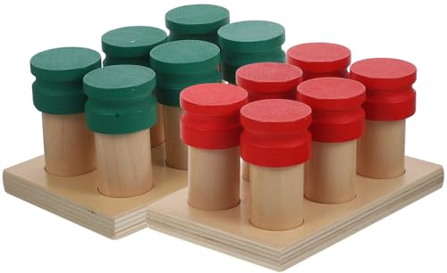 Alasum Coffret Jouet Sensoriel Olfactif en Bois Montessori pour Garçon et Filles, Jeu D’éveil Éducatif 1 Set, Jouet Cognitif Bébé, Activité D’Apprentissage Précoce la Maison Classe