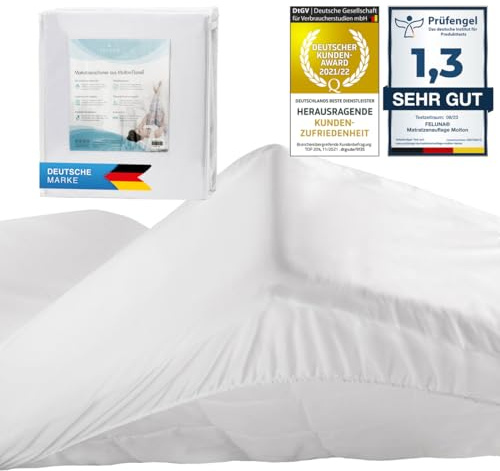 FELUNA® Matratzenschoner wasserdicht 60x120 cm, weiche Molton-Baumwolle | Trockenes Kinderbett ohne Schwitzen, wasserfeste Betteinlage, atmungsaktiver Nässeschutz, Spannbettlaken, 100% Flanell