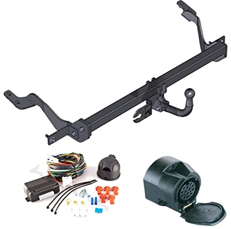AHK Anhängerkupplung mit Elektrosatz 13 polig für Citroen Berlingo / Peugeot Partner II (4380 mm) 2008- Anhängevorrichtung Hängevorrichtung - starr, mit angeschraubtem Kugelkopf