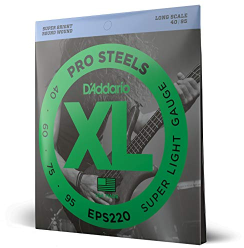 D'Addario XL ProSteels Basssaiten EPS220, 40-95, 4-String | XL ProSteels Basssaiten bieten brillanten Punch, starken Output, straffe Bässe, stabile Stimmung und langlebige Stahlleistun.