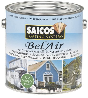 Saicos 7261 501 Bel Air Holzspezialanstrich Schilfgrün 2.5 l