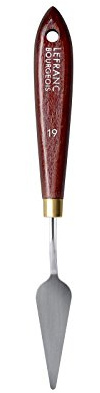 Lefranc Bourgeois 365002 Malmesser mit elastischer Metallklinge, rostfrei, lackiertem Holzgriff für Acrylfarben oder Ölfarben - Nr.2
