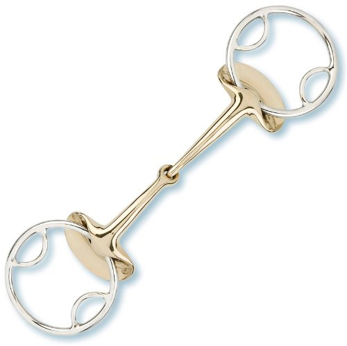 Stübben Gebiss 2263 Golden Wings Trense 4 in 1 einfach gebrochen - 12,5 cm - 14 mm - Sweet Copper