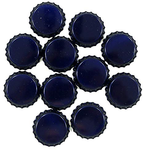 Dekohelden24 100 Kronkorken blau