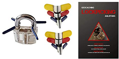 Lockpicking Padlock Shims mit deutscher Lockpicking Anleitung aus Deutschland! Ohne Übungsschloss Schlösser knacken anfänger dietrich set