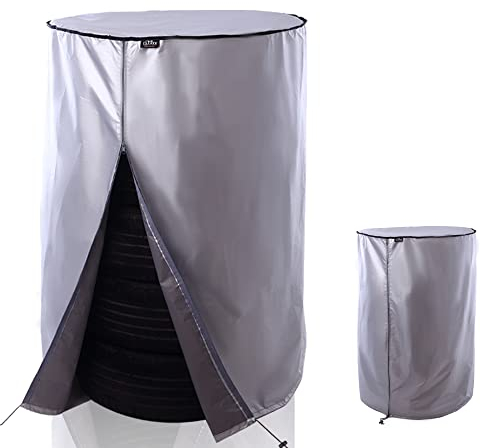 TireHide Reifen-Aufbewahrungstaschen und Reifen-Aufbewahrungstasche, groß, für den Außenbereich, für saisonale Reifen, staubdicht (Ø 80 cm x H117 cm)
