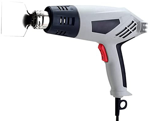 Pistola de aire caliente, 2000 W 220 V, eléctrico industrial, doble temperatura, control de calor, para gofrado artesanal, envoltura retráctil y pintura decapado (UE)