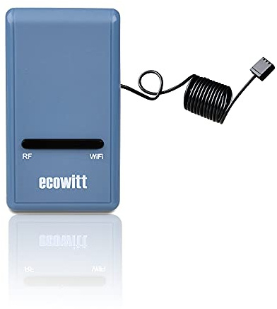 Ecowitt Wireless Weather Station Gateway - Thermometer Hygrometer Barometric Pressure, Indoor Temperature Humidity Meter, GW1100 Sensor for Home Office IOT, Base Station for Ecowitt Sensor Series