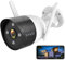 Tenda Outdoor Security Camera with Color Night Vision | IP Camera Wifi for Outdoor Surveillance IP66 Waterproof | Two-Way Audio 1080P | Motion Detection Instant Alarm | Works with Alexa, CT3