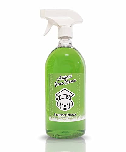 Professor Pooch Artificial Grass Cleaner for Dogs and Pet Friendly Disinfec | Everyone wants their dog to have a safe place to run outside, whether it be a kennel, play area or dog run, so Professor Pooc