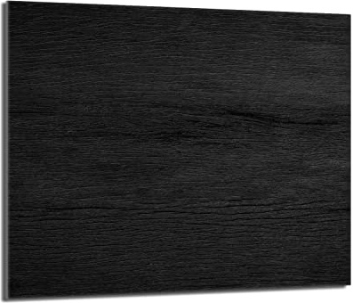 DarHaus Placa protectora de vitrocerámica 60 x 52 cm 1 pieza cocina eléctrica universal para inducción protección contra salpicaduras tabla de cortar de vidrio templado como decoración, NEGRO