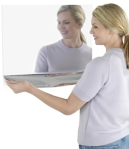 Maximex Spiegel-Folie 50x58 cm, selbstklebend,täuschend echter Spiegelersatz platzsparend auzufkleben