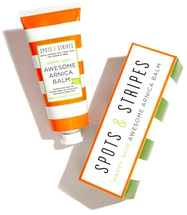 Spots & Stripes - Arnica Balm, 100% Natural Arnica Cream for Bruising, Aches and Muscle Pain with Calendula, Rosemary, Vitamin E and Shea Butter (60g)