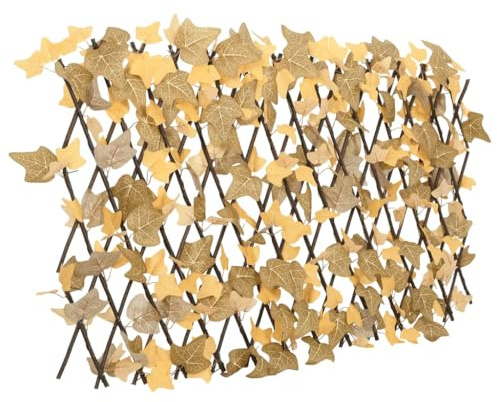 vidaXL Treillis de Feuille d'Érable Artificiel Extensible 5 pcs, Écran de Clôture, Brise-Vue d’Intimité, Décoration de Jardin Extérieur