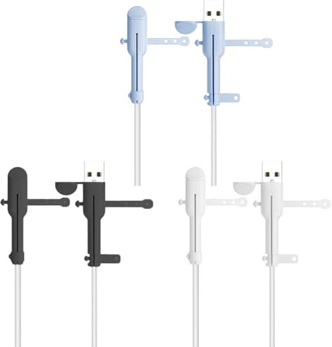 WUSJCOF 3 paires Convient à la Plupart des câbles et des câbles de données,Protecteur Universel de câble de téléphone Portable et de câble de Chargement pour éviter d'endommager Le câble