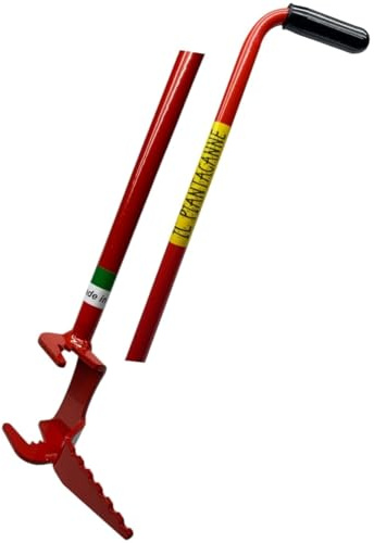 Piantacanne diametro fino a 30 mm rosso utensile salva schiena per piantare canne, paletti, tondini e reggipiante per orto e giardino
