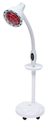 YEITBY 275W Infrarotlampe, Rotlichtlampe WäRmelampe Therapie Mit Ständer Und Fernbedienung 360 Grad, Infrarotlichtlampe Medizinisch FüR Behandlung Muskelentspannung Salon Massage