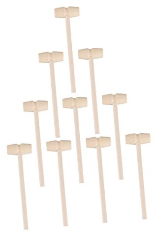 UPKOCH 20stücke Teiliges Mini Holzspielzeugset Mit Mini Holzhammer Für Junge Mädchen Fördert Hand-Auge-koordination Und Geschicklichkeit Multifunktionale Schlagwerkzeuge Als Spielzeug Ode