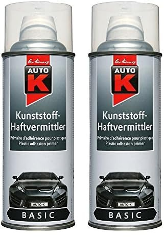 AutoK KWASNY 233 055 Basic Kunststoff-Haftvermittler Transparent 400ml (Packung mit 2)