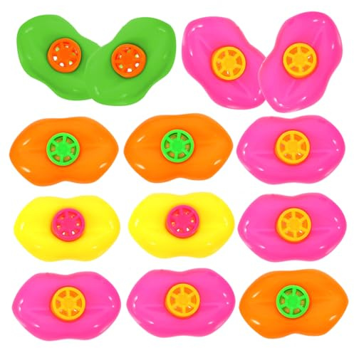 Toyvian 20 Silbatos De Plástico En Forma De Labios Silbatos De Labios Para Niños Juguetes Educativos Y De Fiesta Colores Surtidos Para Cumpleaños Navidad Y Celebraciones Infantiles