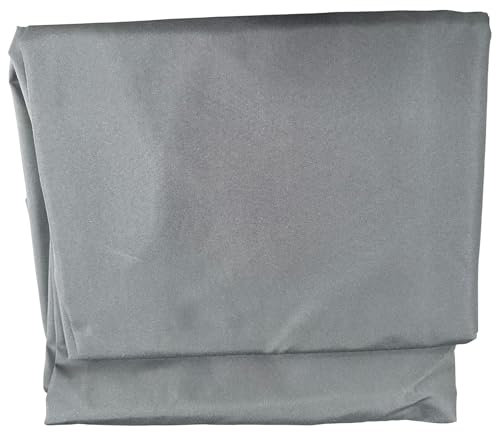 Happy Garden Toile de Rechange pour Parasol déporté Molokai 3x4m Gris – rectangulaire, Polyester déperlant et Anti-UV