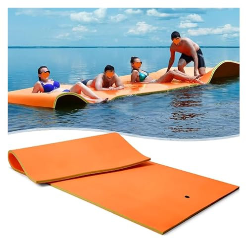 Foam Floating Pad Mat, Roll-Up Portable Island Raft for Swimming, Relaxing in Pool, Lake, Ocean