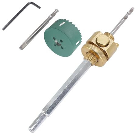 Hole Saw Drill Bit Ceiling Hex Shank Extension Pole Opener Gypsum Wood Board (80mm / 3.1in Hole Saw)