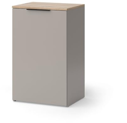 Vicco Kommode Wido, Greige, 50 x 80 cm | mit Regal, zur Aufbewahrung und platzsparenden Organisation
