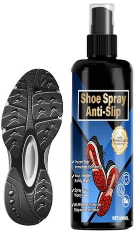 Generico Halkfri sko-Spray - 100 ml Spray Greppförbättring för | Sulförstärkare för - för Sneakers Basket Golf Fotboll Tennis Volleyboll Baseboll Träning