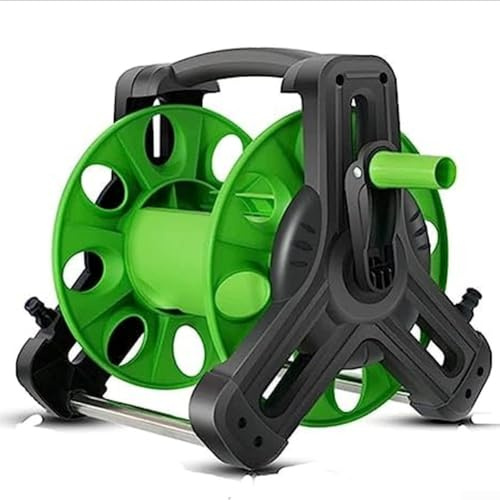 Étagère de rangement portable pour jardin avec joint de tuyau d'eau intégré et cadre triangulaire pour une utilisation stable ou debout