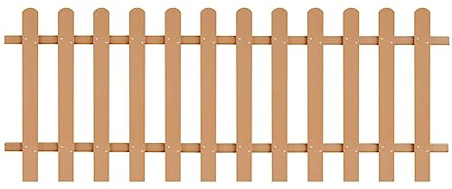 Genérico Valla de estacas de jardín de WPC 200x80 cm,Bricolaje,Vallas de jardín,Cercados con estacas-42823