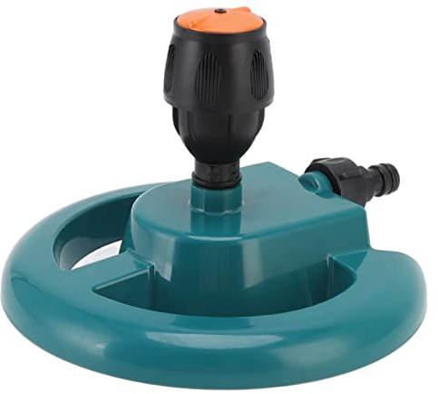 ZIXINNKC Arroseur de Jardin Rotation Automatique à 360 degrés Base Ronde en ABS Durable Arroseur de pelouse largement utilisé pour la Route de pelouse de Jardin