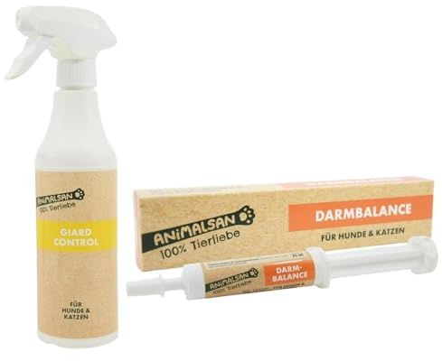 Animalsan DarmBalance 32 ml und GiardControl 500 ml Bundle für Hunde & Katzen
