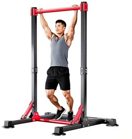 Estación de barra de dominadas para gimnasio en casa, equipo portátil de entrenamiento de fuerza, soporta hasta 880 libras para entrenamientos eficaces