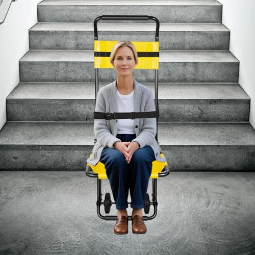 Elevador de escaleras eléctrico, silla de ruedas plegable, portátil, silla de ruedas eléctrica para personas mayores y discapacitados, hasta 159 kg