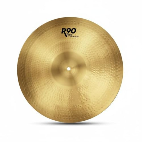 Wmqbjta 5 Piezas Becken de Cobre Platillos Set Crash Ride Batería Superficie Detallada Respuesta Precisa Adecuado para Práctica Musical y Tocadas en el Hogar, Platillo Ride De 20 Pulgadas