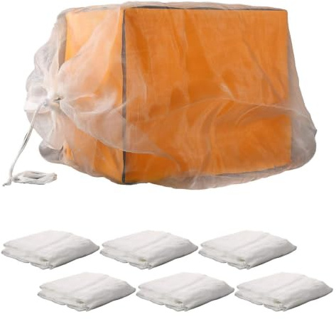 Biodling Mesh Bag - Slitstark Nylon Bärsäck Luftflöde Dragsko Behållare, Ventilationsskyddspåse Snabblåsmekanism, Bärbar Bigårdshantering Bärverktyg | Nätväska för bitransport