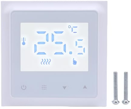 Digital termostat WiFi Smart Programmerbar Touch Control Temperaturkontroll för hem Vit bakgrundsbelyst ABS-material Enkel installation