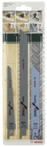 Bosch 2609256715 DIY Säbelsägeblattset 3-teilig S922EF BIM / S644D HCS / S1111K HCS