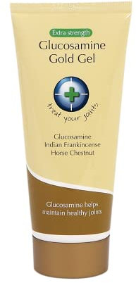 Snowden Glucosamine Gold Gel 200ml - Muscle and Joint Pain Relief - High Strength Natural Ingredients, Glucosamine, Horse Chestnut, Indian Frankincense - Ultra Non-Sticky Muscle Rub Treatment