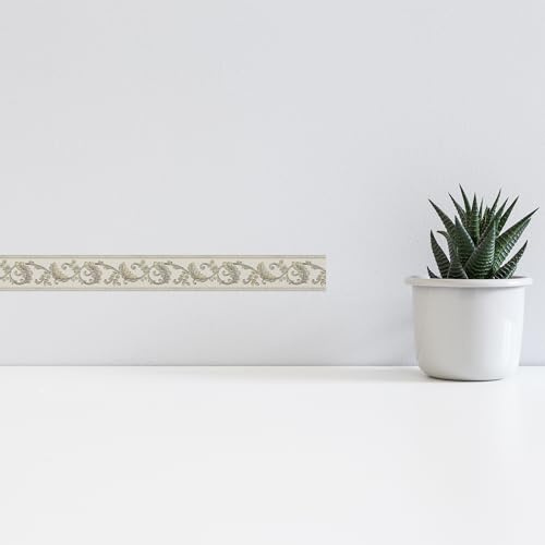 A.S. Création selbstklebende Bordüre Only Borders 10 Borte 5,00 m x 0,08 m metallic Made in Germany 369142 36914-2