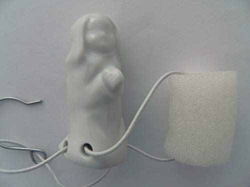 Lindner Porzellan Tropfenfänger Engel, weiß, für Kaffee- oder Teekannen, Schutzengel